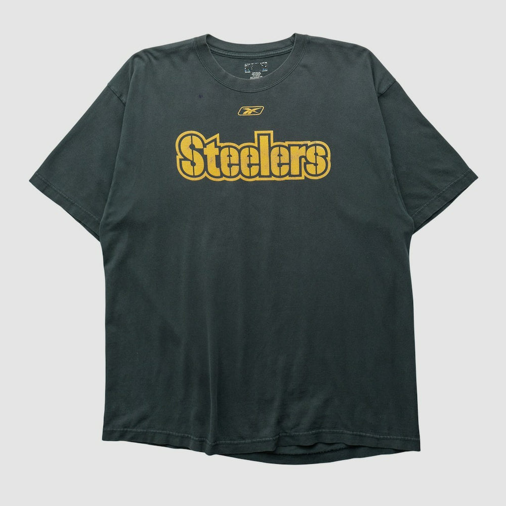 Pittsburgh Steelers Reebok 2000s T-shirt - Black Vintage - Fanatics