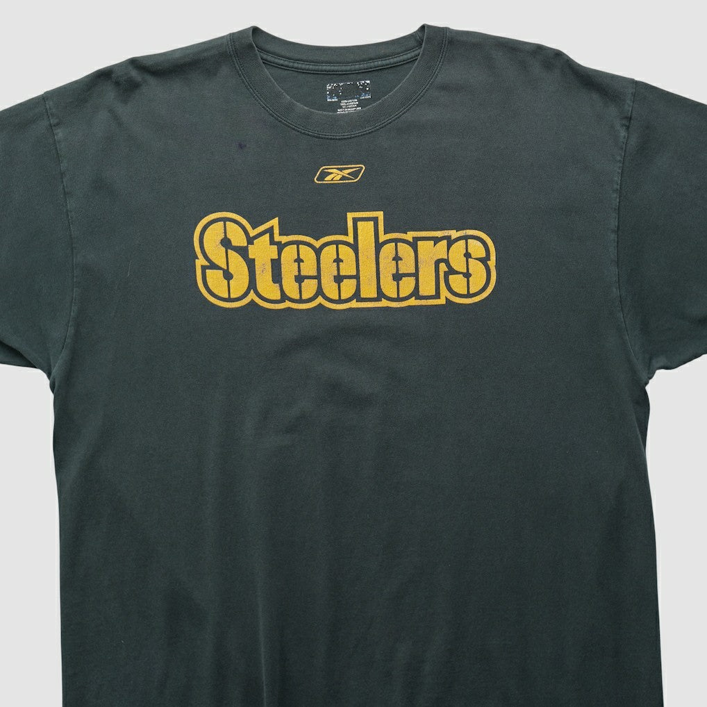 Pittsburgh Steelers Reebok 2000s T-shirt - Black Vintage - Fanatics