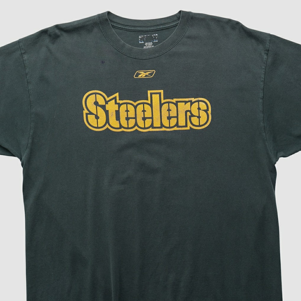 Pittsburgh Steelers Reebok 2000s T-shirt - Black Vintage - Fanatics