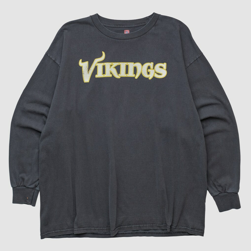Minnesota Vikings NFL 2000s Long Sleeve T-shirt - Black Vintage - Fanatics