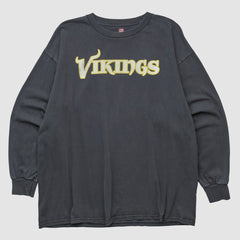 Minnesota Vikings NFL 2000s Long Sleeve T-shirt - Black Vintage - Fanatics