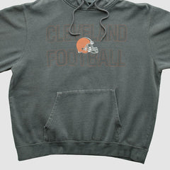 Cleveland Browns Majestic 2010s Hooded Pullover Sweatshirt - Gray Vintage - Fanatics
