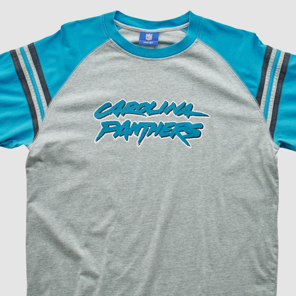 Carolina Panthers Reebok 2000s Long Sleeve T-shirt - Heather Gray Vintage - Fanatics
