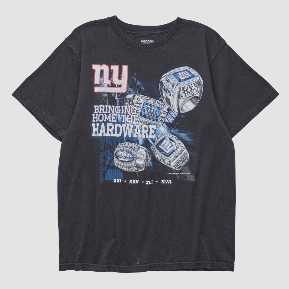 New York Giants Reebok 2000s T-shirt - Black Vintage - Fanatics