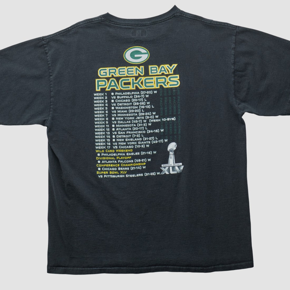 Green Bay Packers NFL 2011 T-shirt - Black Vintage - Fanatics