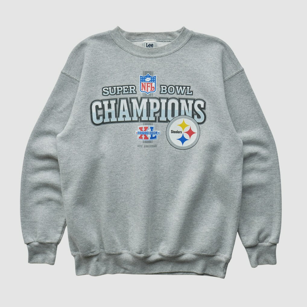 Pittsburgh Steelers Lee Apparel 2006 Pullover Sweatshirt - Heather Gray Vintage - Fanatics