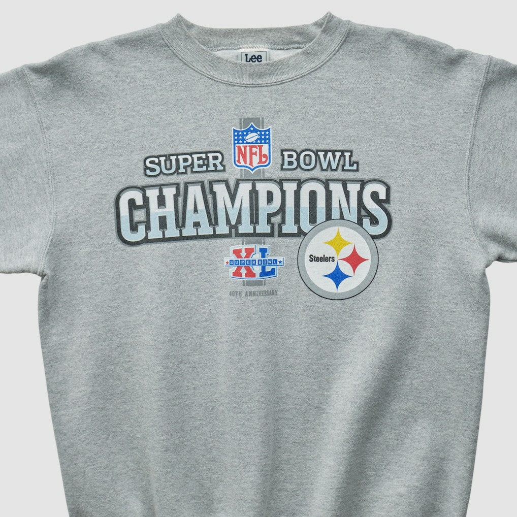 Pittsburgh Steelers Lee Apparel 2006 Pullover Sweatshirt - Heather Gray Vintage - Fanatics