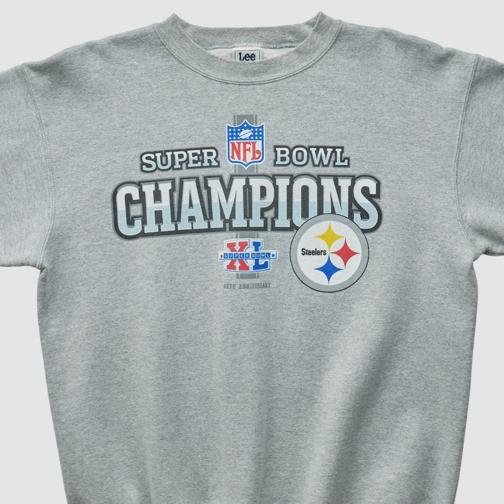Pittsburgh Steelers Lee Apparel 2006 Pullover Sweatshirt - Heather Gray Vintage - Fanatics