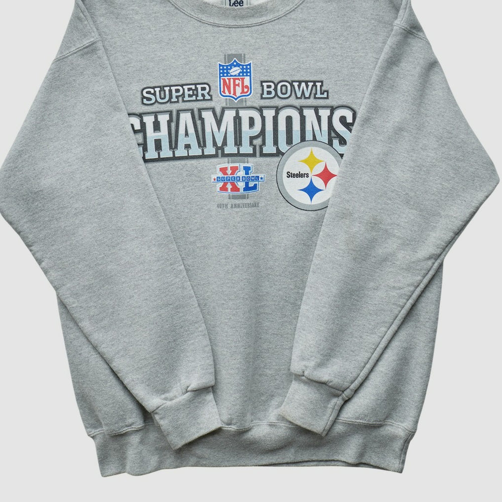 Pittsburgh Steelers Lee Apparel 2006 Pullover Sweatshirt - Heather Gray Vintage - Fanatics