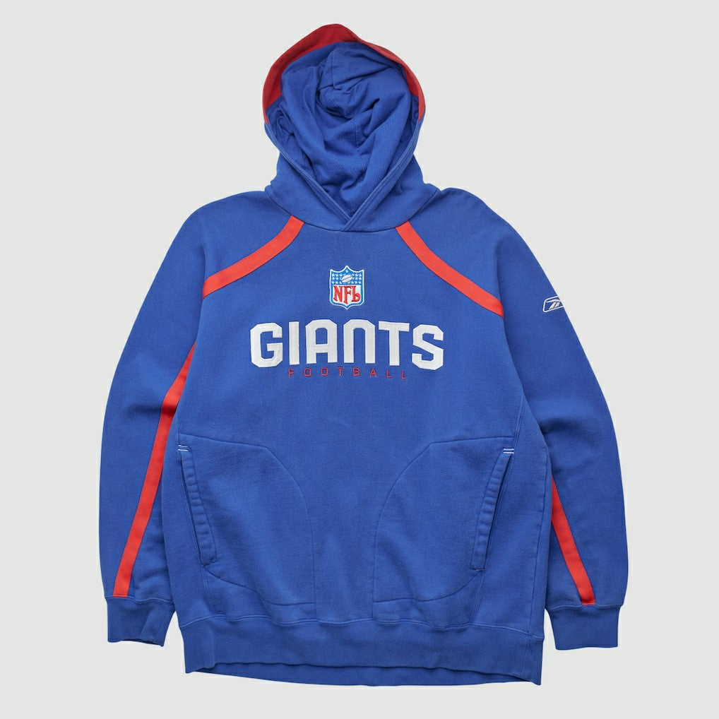 New York Giants Reebok 2000s Hooded Pullover Sweatshirt - Blue Vintage - Fanatics