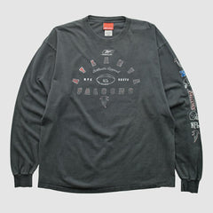 Atlanta Falcons Reebok 2000s Long Sleeve T-shirt - Charcoal Vintage - Fanatics