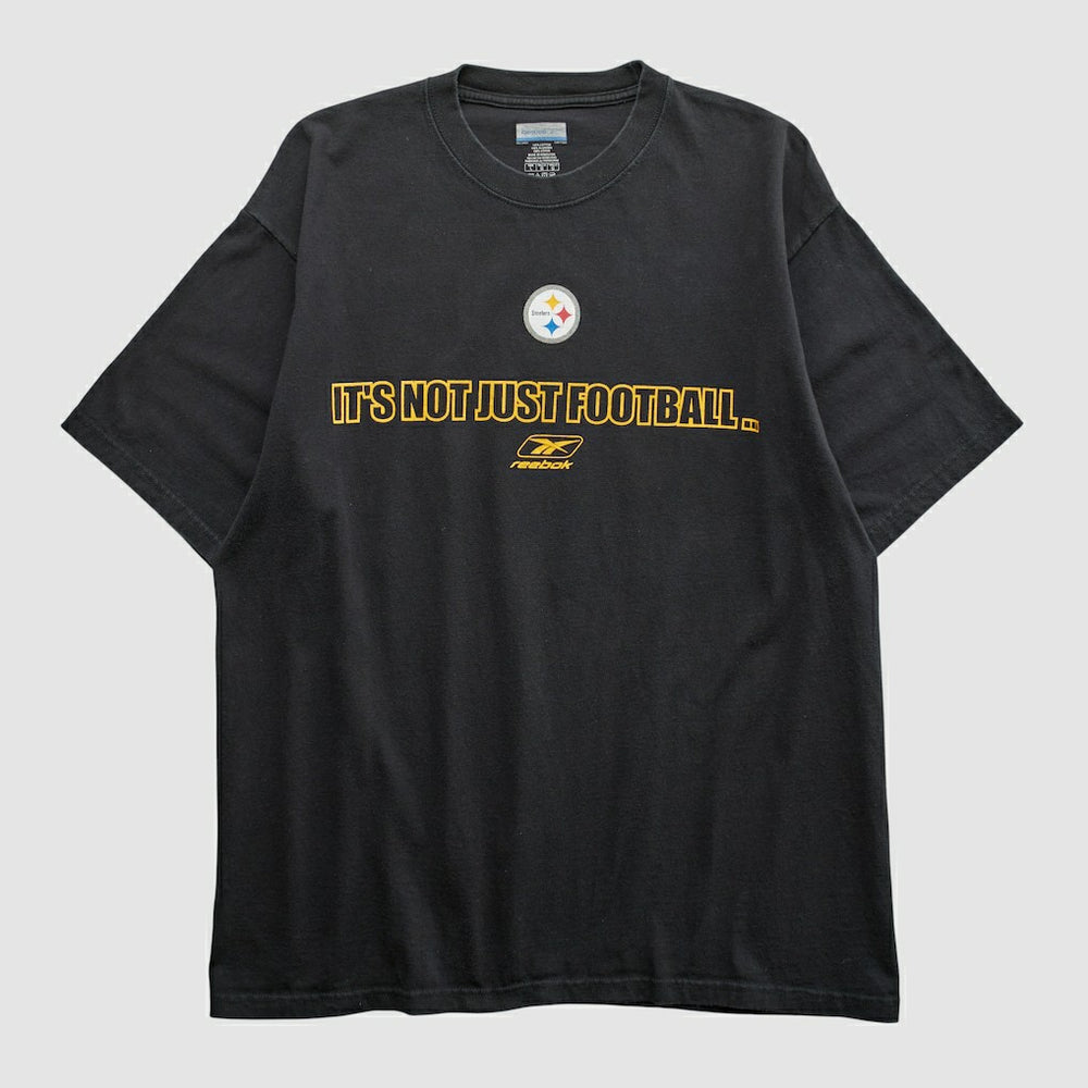 Pittsburgh Steelers Reebok 2000s T-shirt - Black Vintage - Fanatics