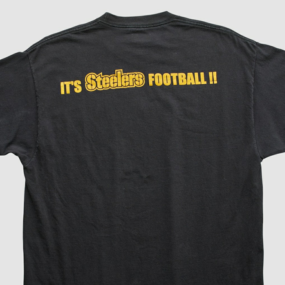 Pittsburgh Steelers Reebok 2000s T-shirt - Black Vintage - Fanatics