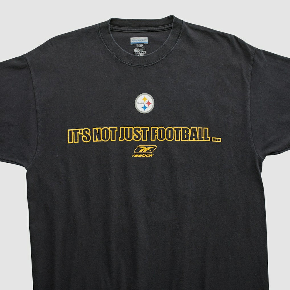 Pittsburgh Steelers Reebok 2000s T-shirt - Black Vintage - Fanatics