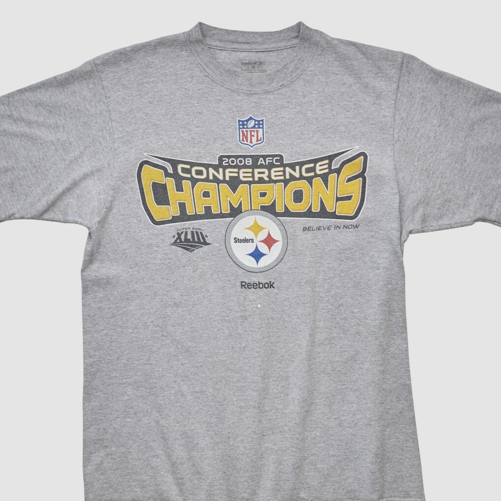 Conference Champions Reebok 2008 T-shirt - Heather Gray Vintage - Fanatics