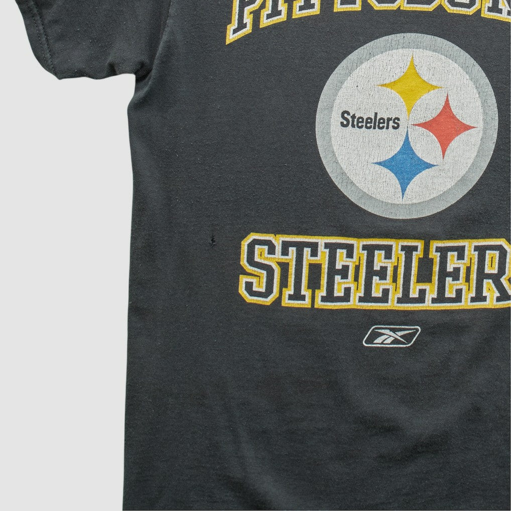 Pittsburgh Steelers Reebok 2000s T-shirt - Black Vintage - Fanatics