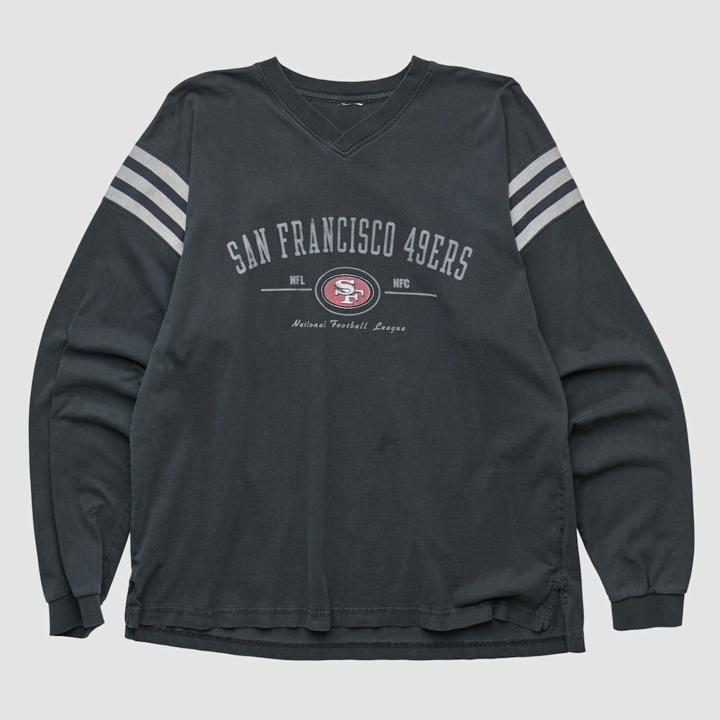 San Francisco 49ers 2000s Pullover Sweatshirt - Black Vintage - Fanatics
