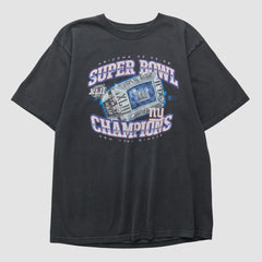 New York Giants Reebok 2008 T-shirt - Black Vintage - Fanatics