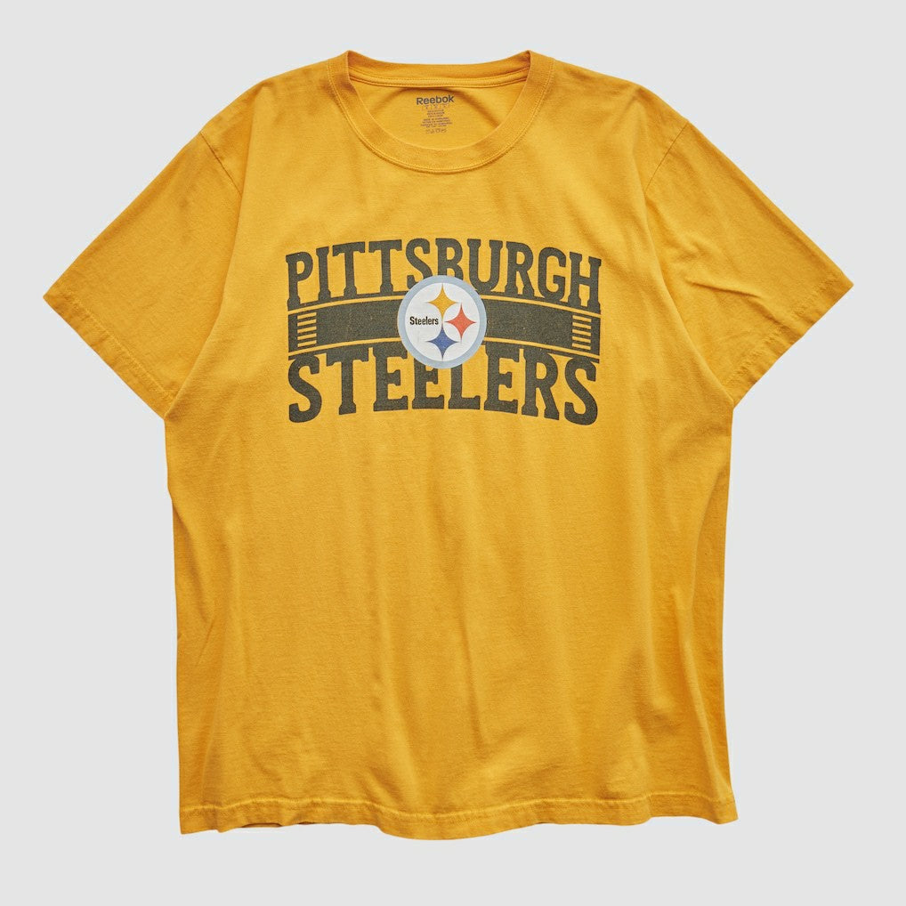 Pittsburgh Steelers Reebok 2000s T-shirt - Yellow Vintage - Fanatics