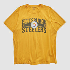 Pittsburgh Steelers Reebok 2000s T-shirt - Yellow Vintage - Fanatics