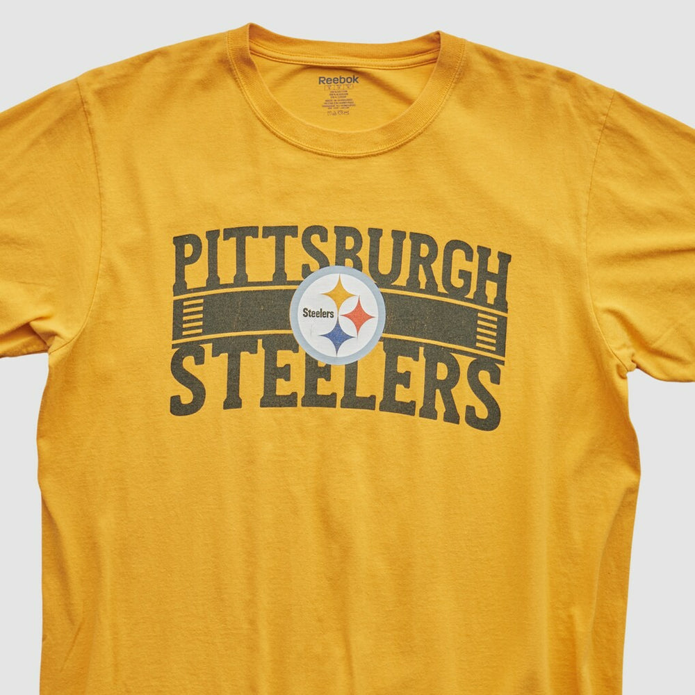 Pittsburgh Steelers Reebok 2000s T-shirt - Yellow Vintage - Fanatics