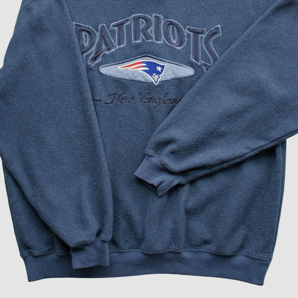 New England Patriots Lee Apparel 90s Pullover Sweatshirt - Navy Vintage - Fanatics