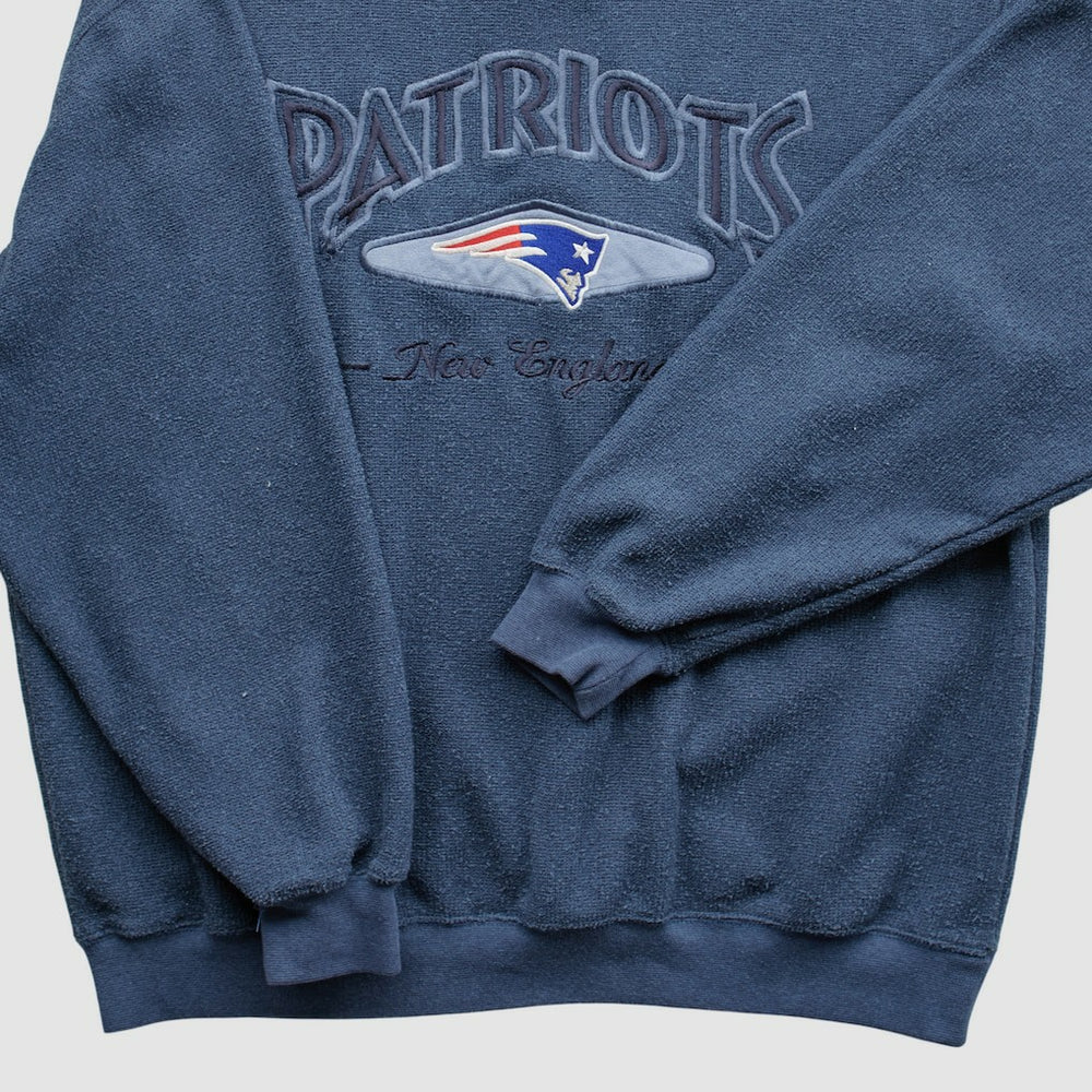 New England Patriots Lee Apparel 90s Pullover Sweatshirt - Navy Vintage - Fanatics