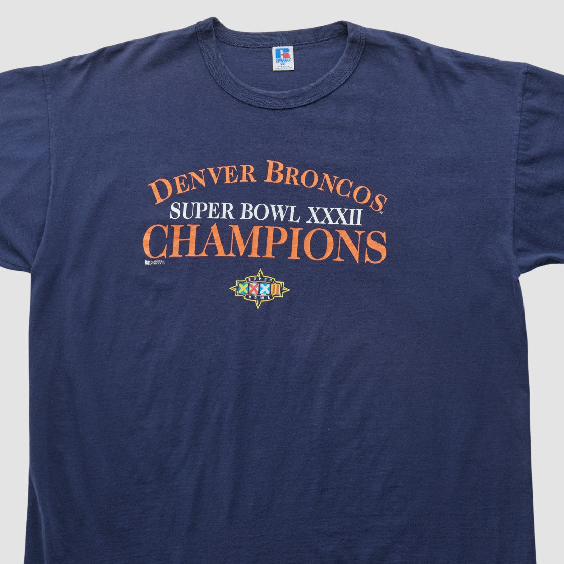 Denver Broncos Russell 1998 T-shirt - Navy Vintage - Fanatics