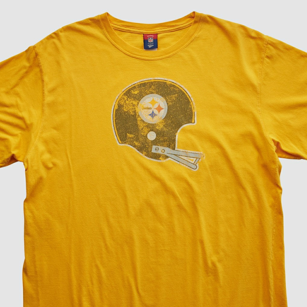 Pittsburgh Steelers Reebok 2000s T-shirt - Yellow Vintage - Fanatics