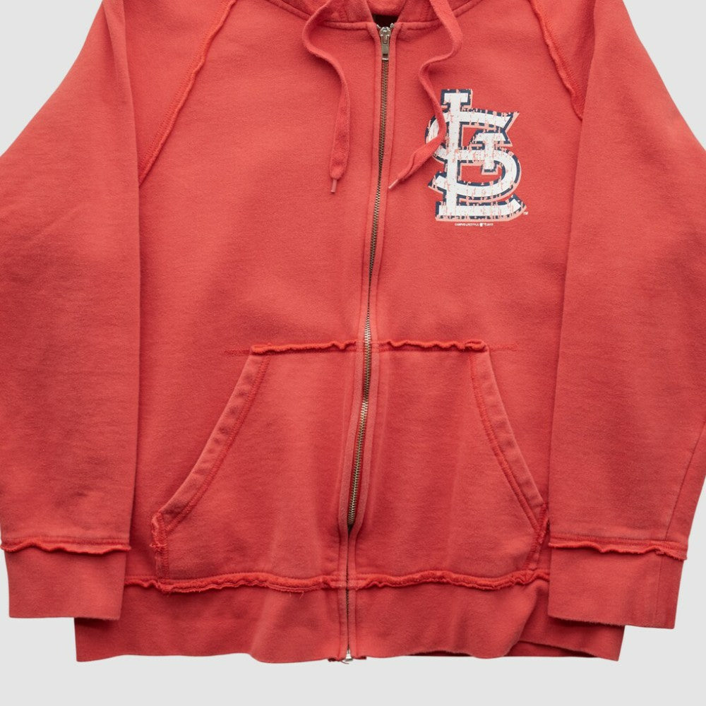 St. Louis Cardinals Genuine Merchandise 2000s Hooded Full Zip Sweatshirt Outlet