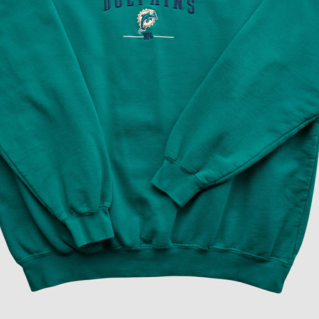 Miami Dolphins NFL 2000s Pullover Sweatshirt - Teal Vintage - Fanatics