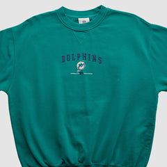 Miami Dolphins NFL 2000s Pullover Sweatshirt - Teal Vintage - Fanatics
