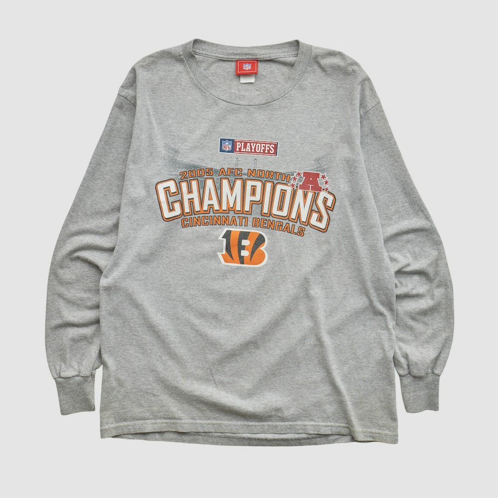 Cincinnati Bengals NFL 2005 Long Sleeve T-shirt - Heather Gray Vintage - Fanatics