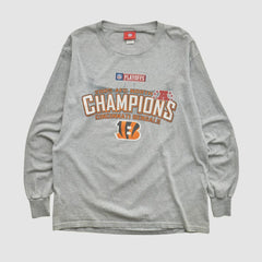 Cincinnati Bengals NFL 2005 Long Sleeve T-shirt - Heather Gray Vintage - Fanatics