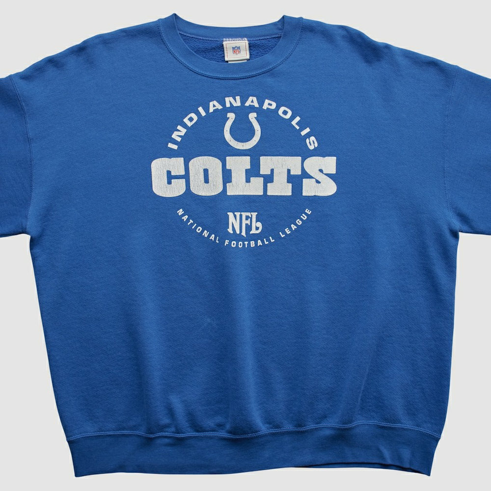 Indianapolis Colts NFL 2000s Pullover Sweatshirt - Blue Vintage - Fanatics