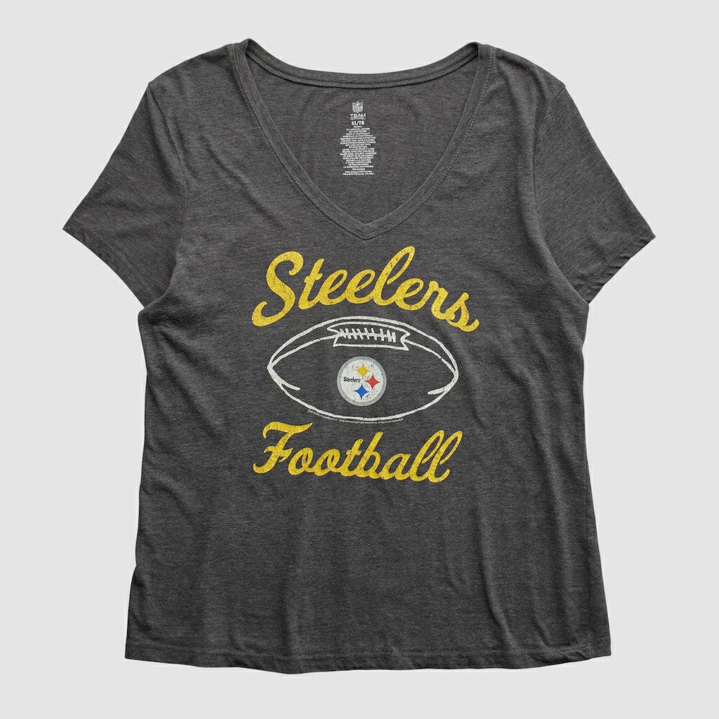 Pittsburgh Steelers NFL 2010s T-shirt - Dark Heather Gray Vintage - Fanatics