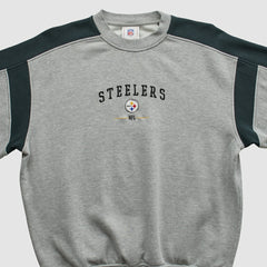 Pittsburgh Steelers NFL 2000s Pullover Sweatshirt - Heather Gray Vintage - Fanatics