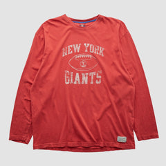 New York Giants Reebok 2000s Long Sleeve T-shirt - Red Vintage - Fanatics