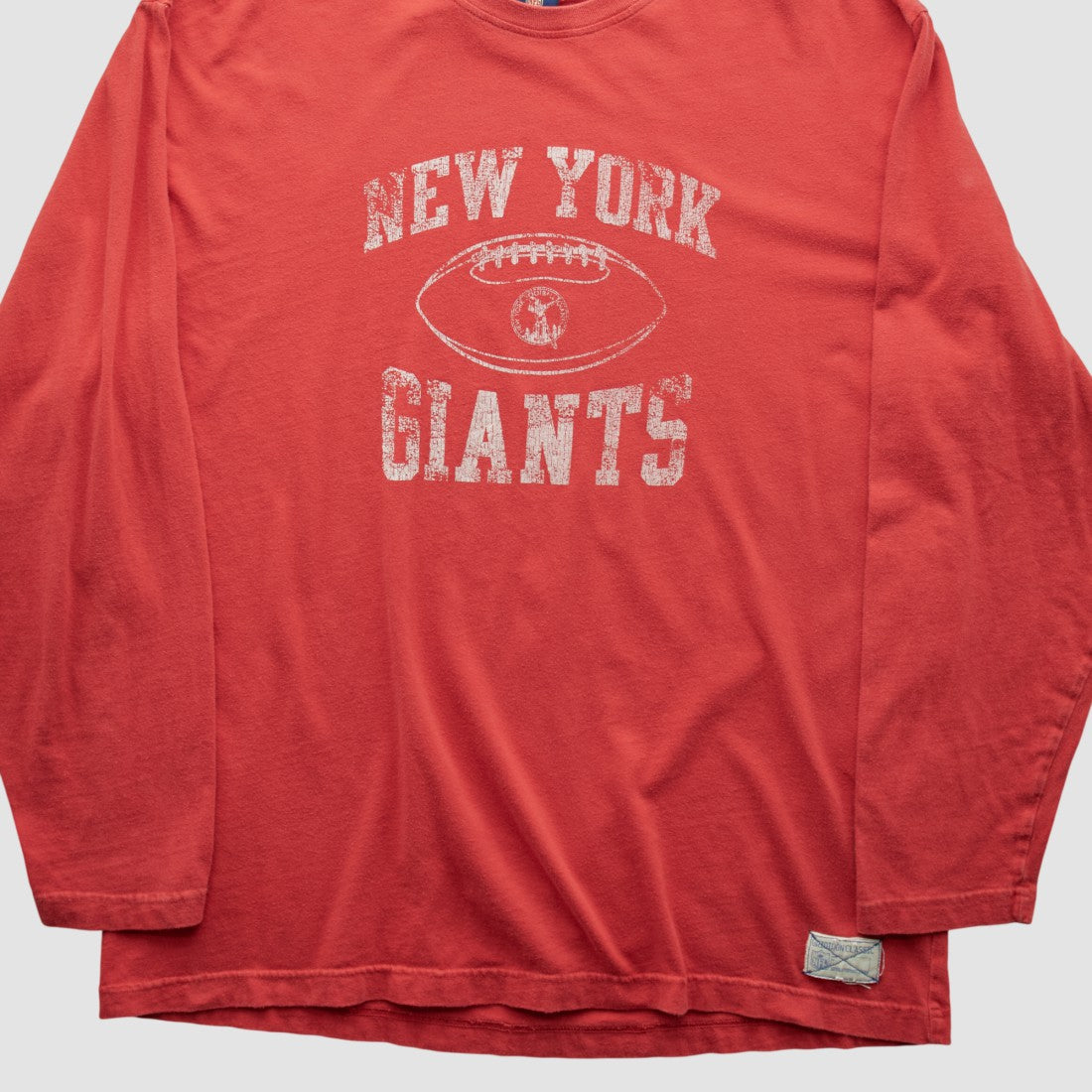 New York Giants Reebok 2000s Long Sleeve T-shirt - Red Vintage - Fanatics