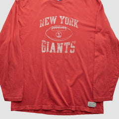 New York Giants Reebok 2000s Long Sleeve T-shirt - Red Vintage - Fanatics