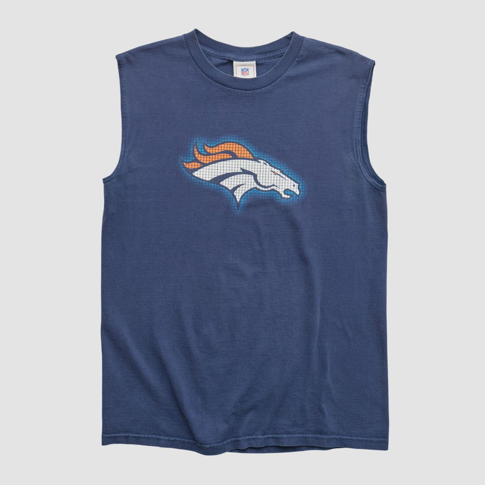 Denver Broncos NFL 2000s Tank - Navy Vintage - Fanatics