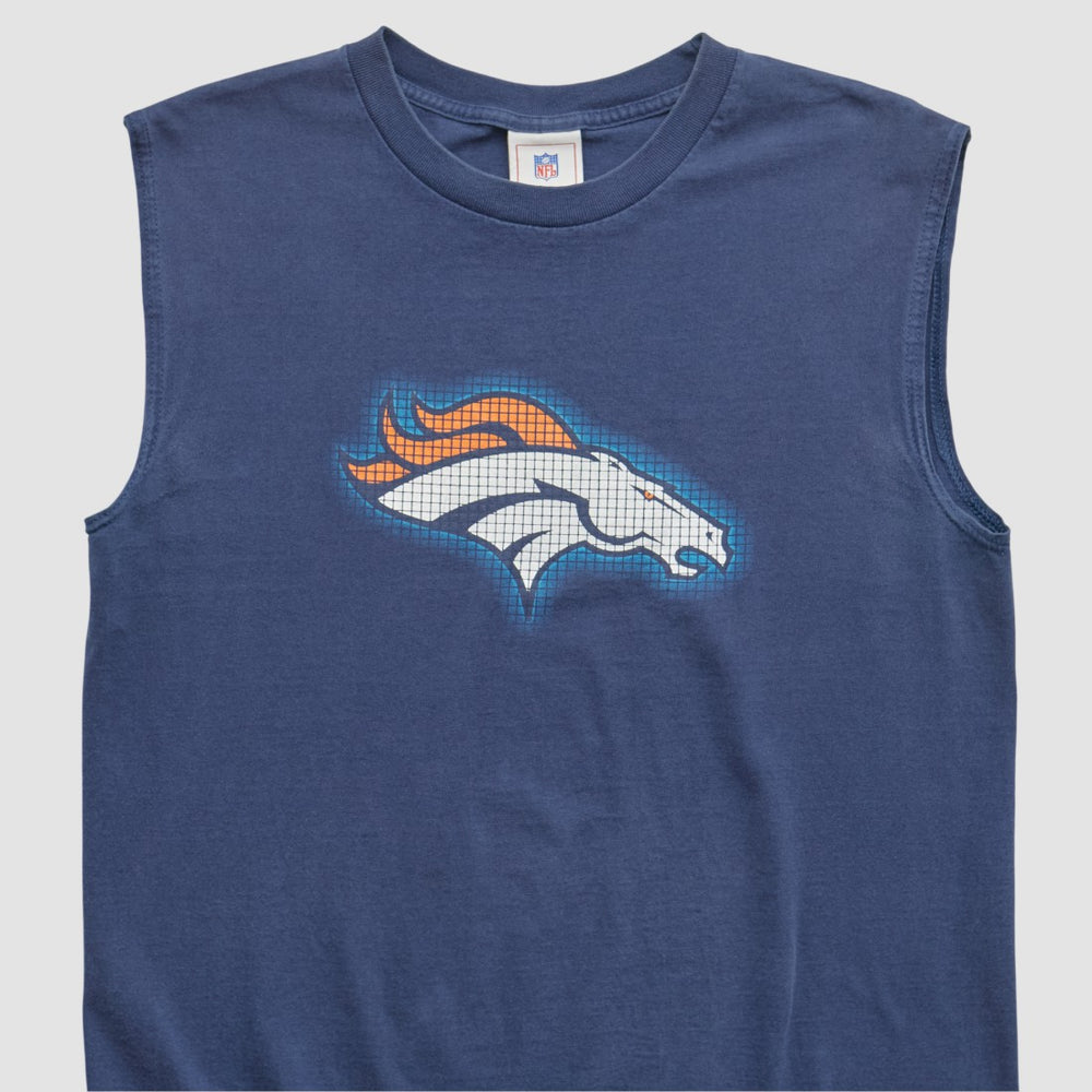 Denver Broncos NFL 2000s Tank - Navy Vintage - Fanatics