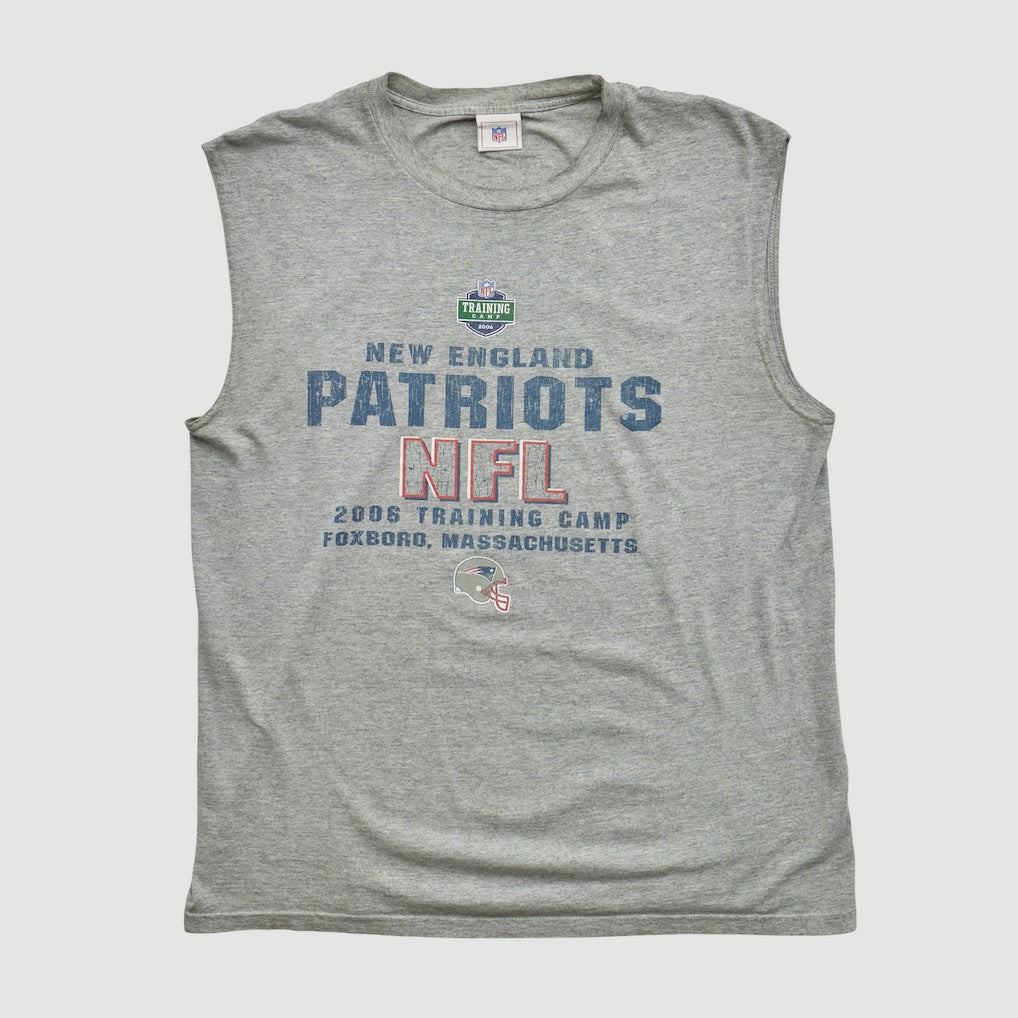 New England Patriots NFL 2006 Tank - Heather Gray Vintage - Fanatics