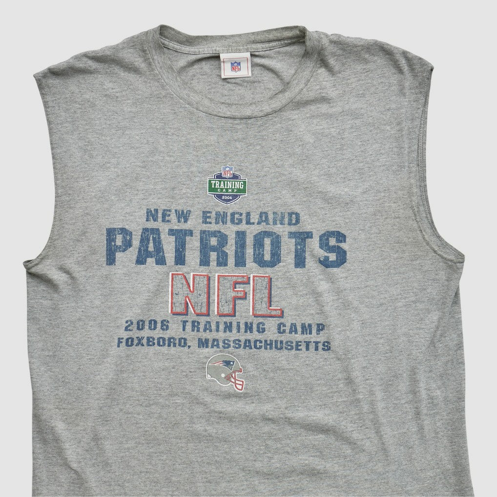 New England Patriots NFL 2006 Tank - Heather Gray Vintage - Fanatics