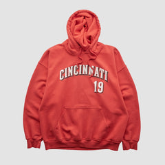 Cincinnati Reds Genuine Merchandise 2000s Hooded Pullover Sweatshirt Discount