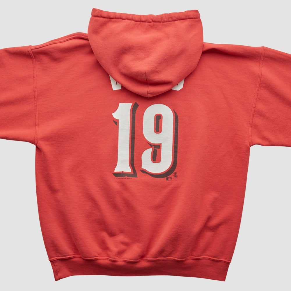 Cincinnati Reds Genuine Merchandise 2000s Hooded Pullover Sweatshirt Discount