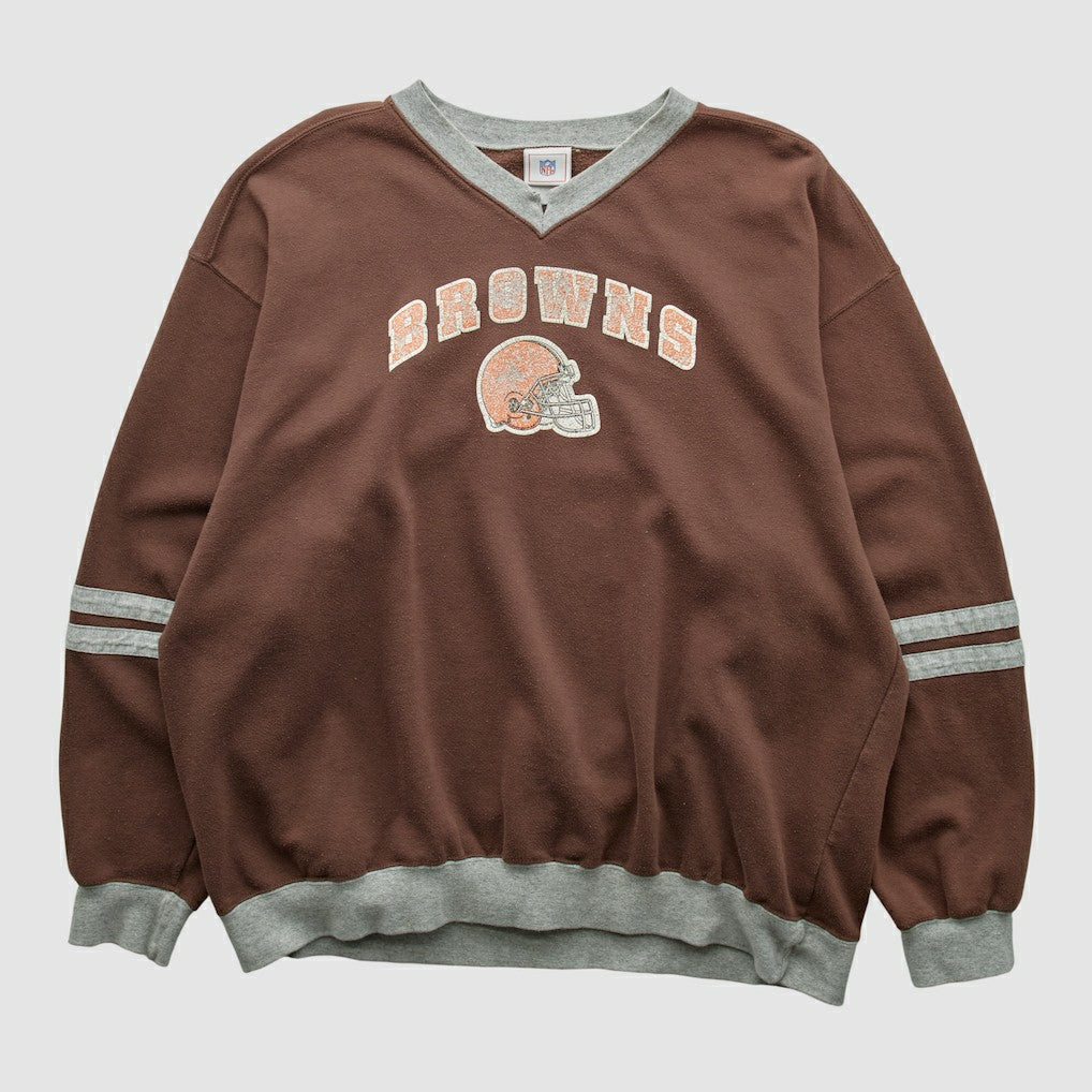 Cleveland Browns NFL 2000s Pullover Sweatshirt - Brown Vintage - Fanatics