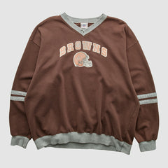 Cleveland Browns NFL 2000s Pullover Sweatshirt - Brown Vintage - Fanatics