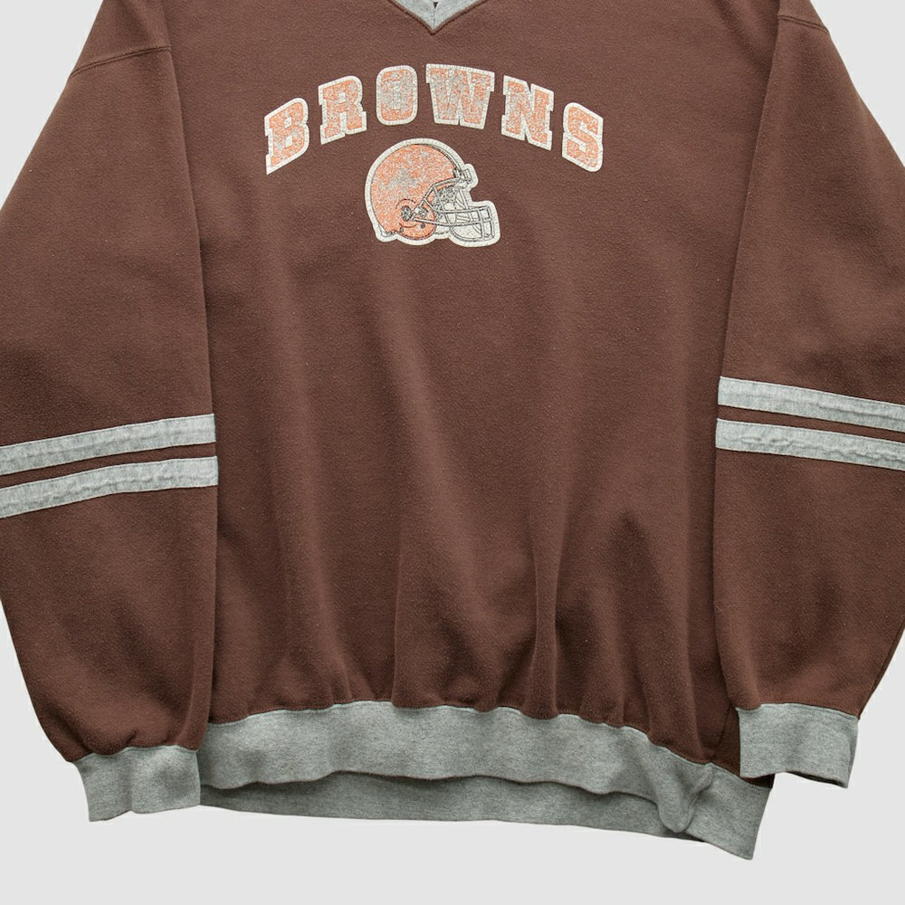 Cleveland Browns NFL 2000s Pullover Sweatshirt - Brown Vintage - Fanatics