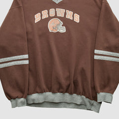 Cleveland Browns NFL 2000s Pullover Sweatshirt - Brown Vintage - Fanatics